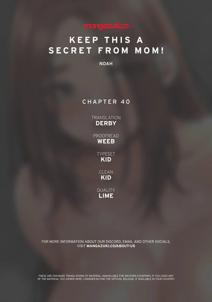 Keep It a Secret From Your Mother! Chapter 40 – page 1