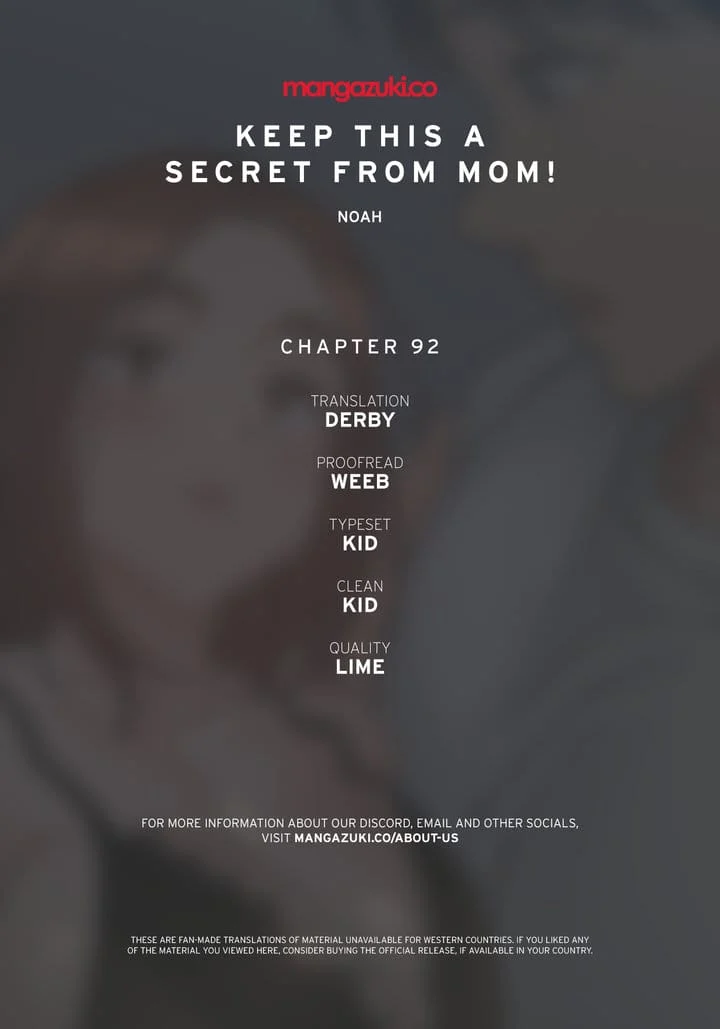 Keep It a Secret From Your Mother! Chapter 92 – page 1