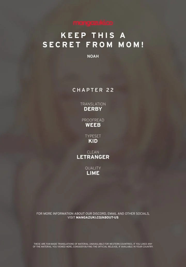 Keep It a Secret From Your Mother! Chapter 22 – page 1