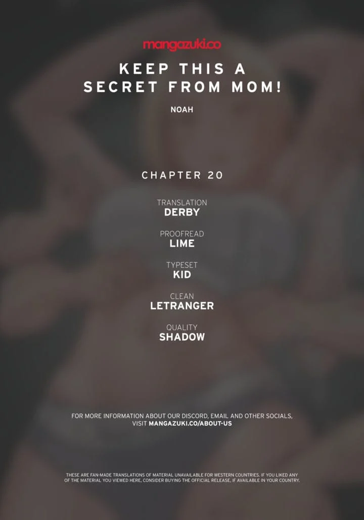 Keep It a Secret From Your Mother! Chapter 20 – page 1
