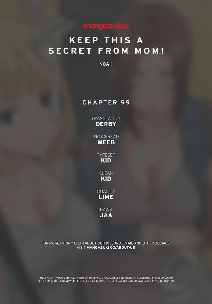 Keep It a Secret From Your Mother! Chapter 99 – page 1