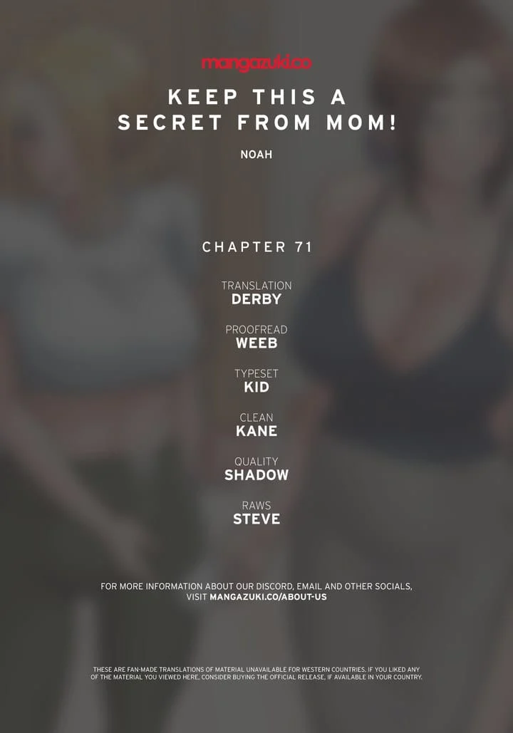 Keep It a Secret From Your Mother! Chapter 71 – page 1