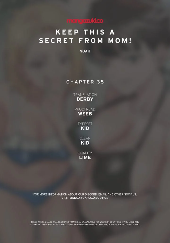 Keep It a Secret From Your Mother! Chapter 35 – page 1