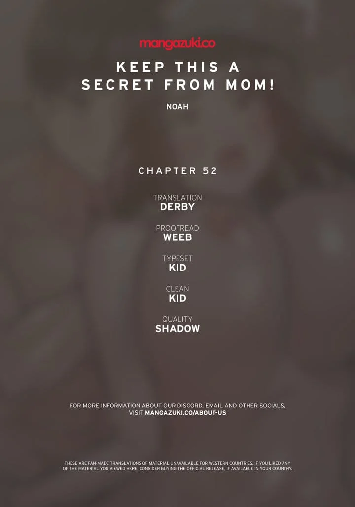 Keep It a Secret From Your Mother! Chapter 52 – page 1