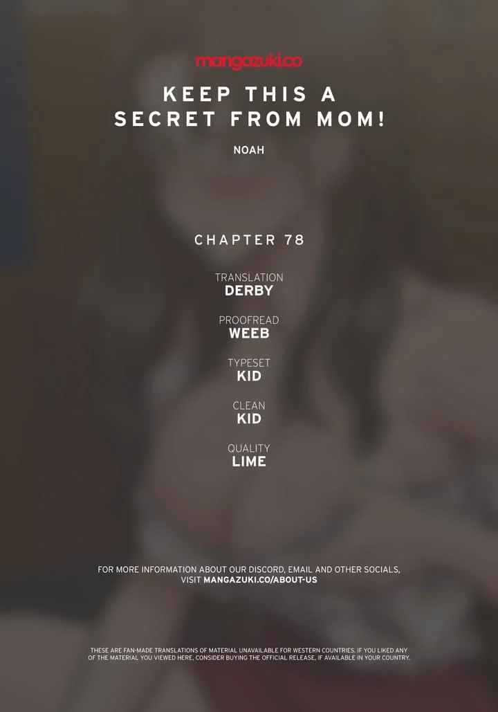Keep It a Secret From Your Mother! Chapter 78 – page 1
