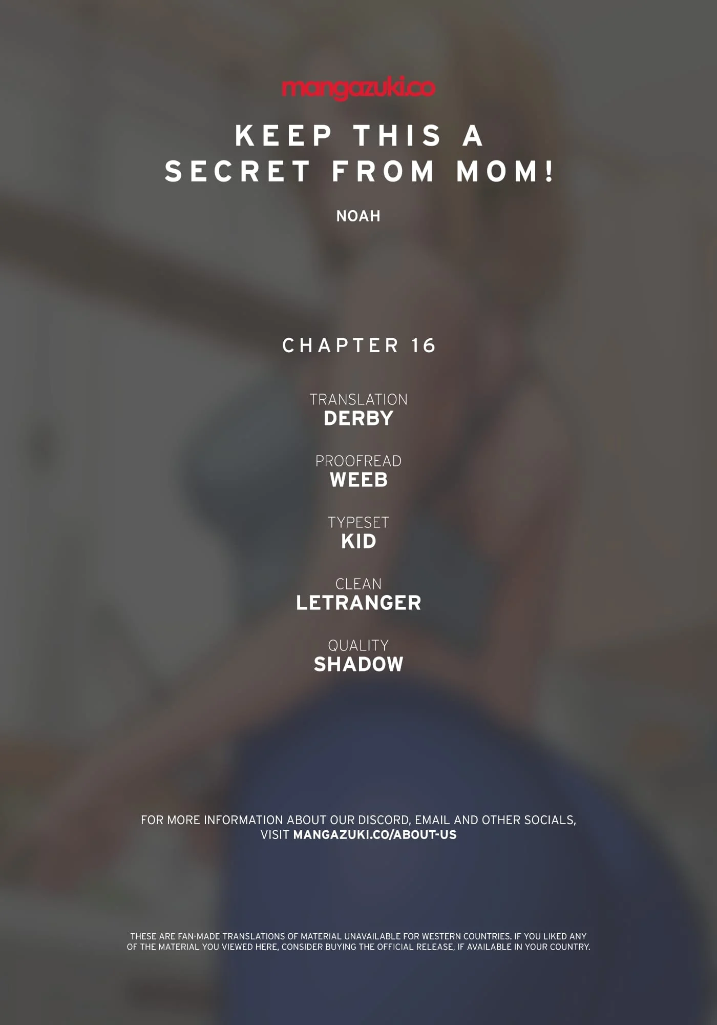 Keep It a Secret From Your Mother! Chapter 16 – page 1