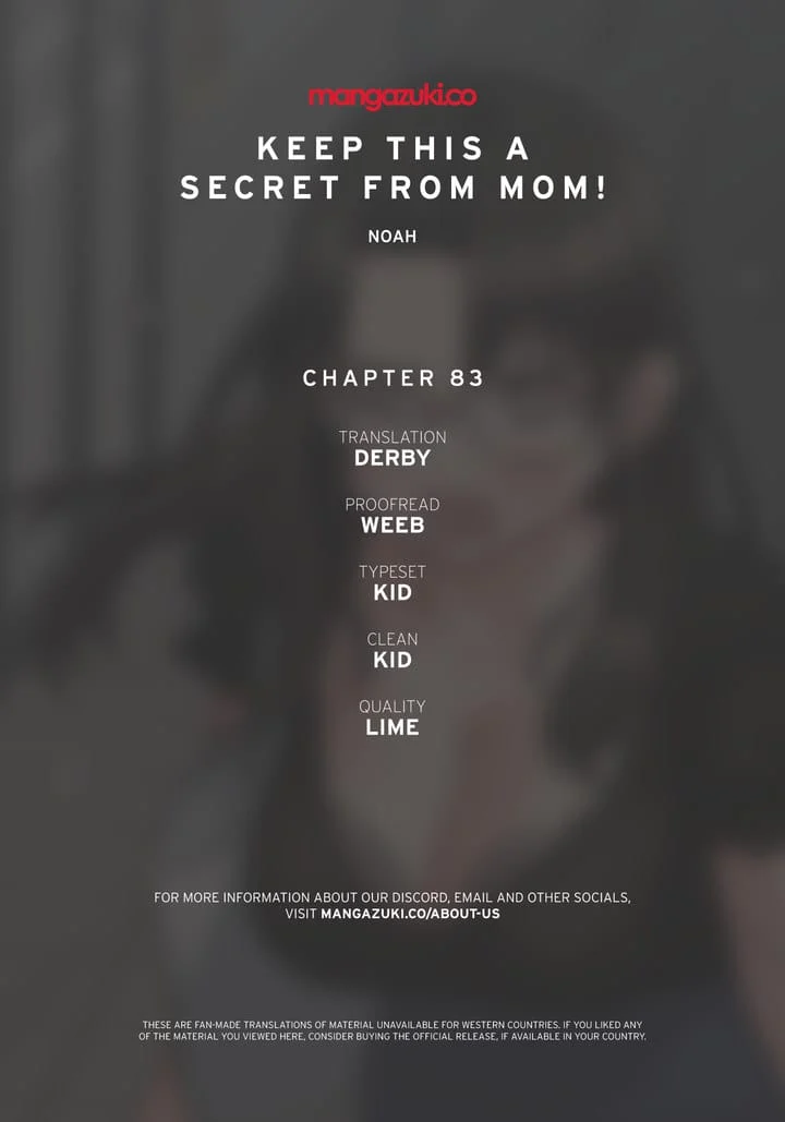 Keep It a Secret From Your Mother! Chapter 83 – page 1