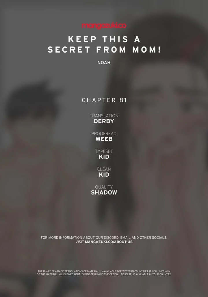 Keep It a Secret From Your Mother! Chapter 81 – page 1