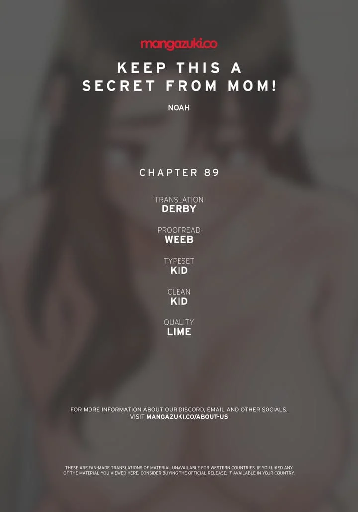 Keep It a Secret From Your Mother! Chapter 89 – page 1