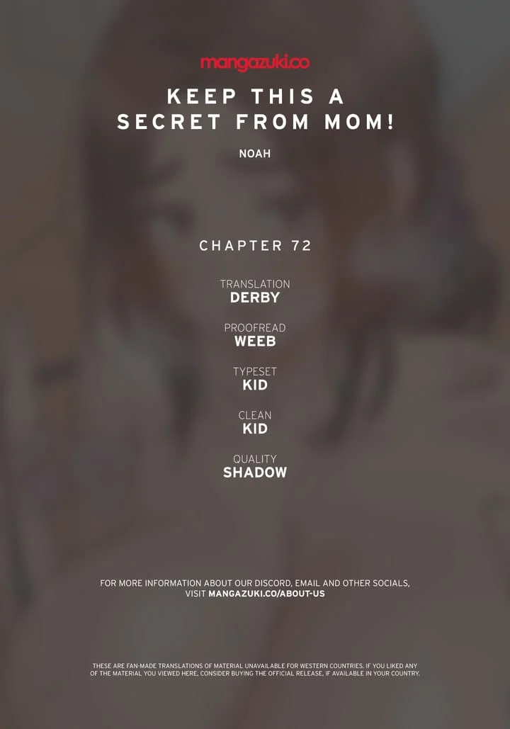 Keep It a Secret From Your Mother! Chapter 72 – page 1