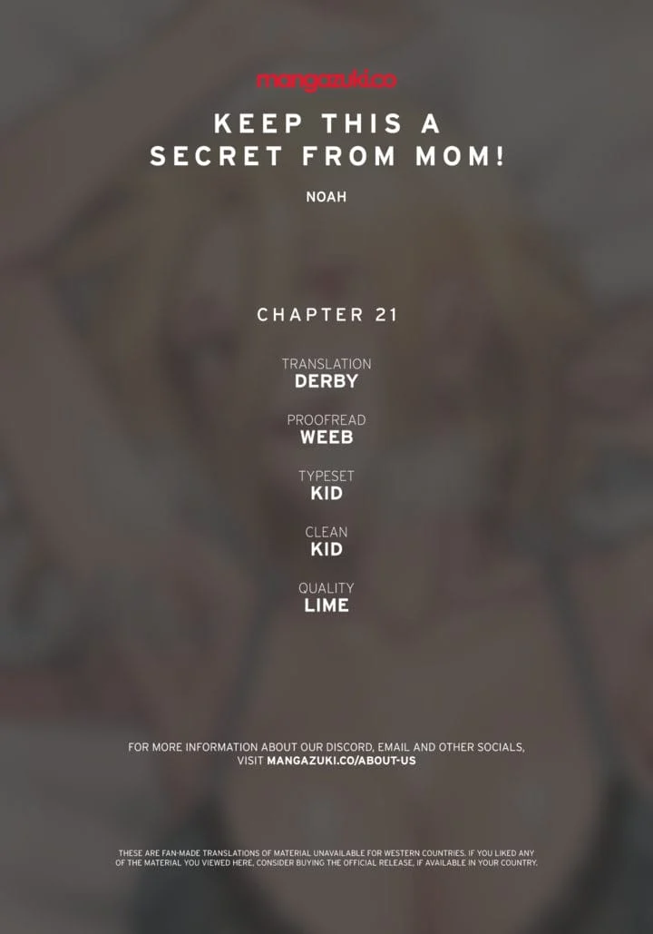 Keep It a Secret From Your Mother! Chapter 21 – page 1