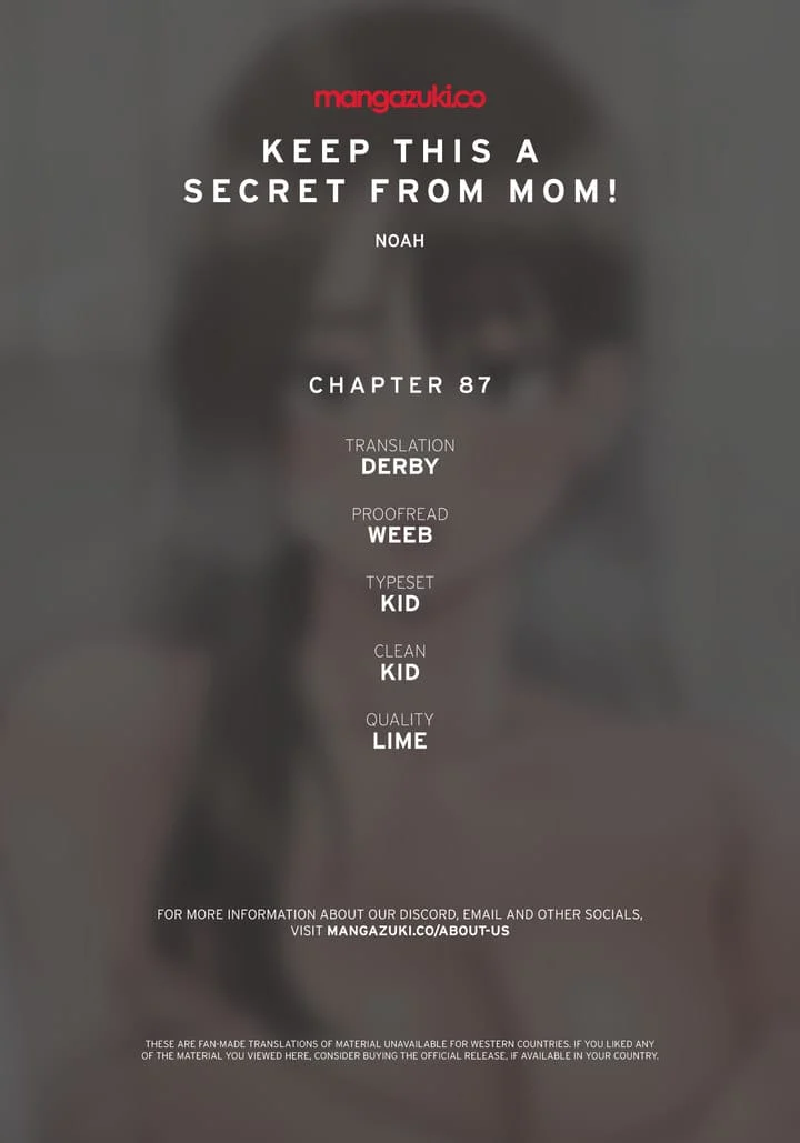 Keep It a Secret From Your Mother! Chapter 87 – page 1
