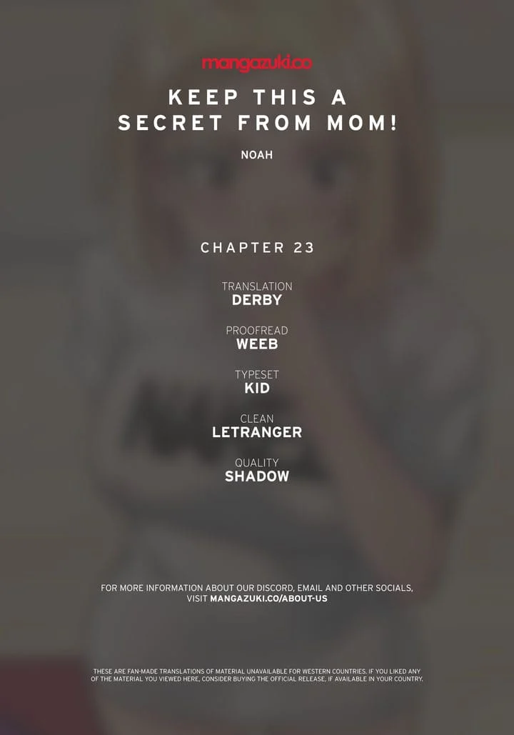 Keep It a Secret From Your Mother! Chapter 23 – page 1