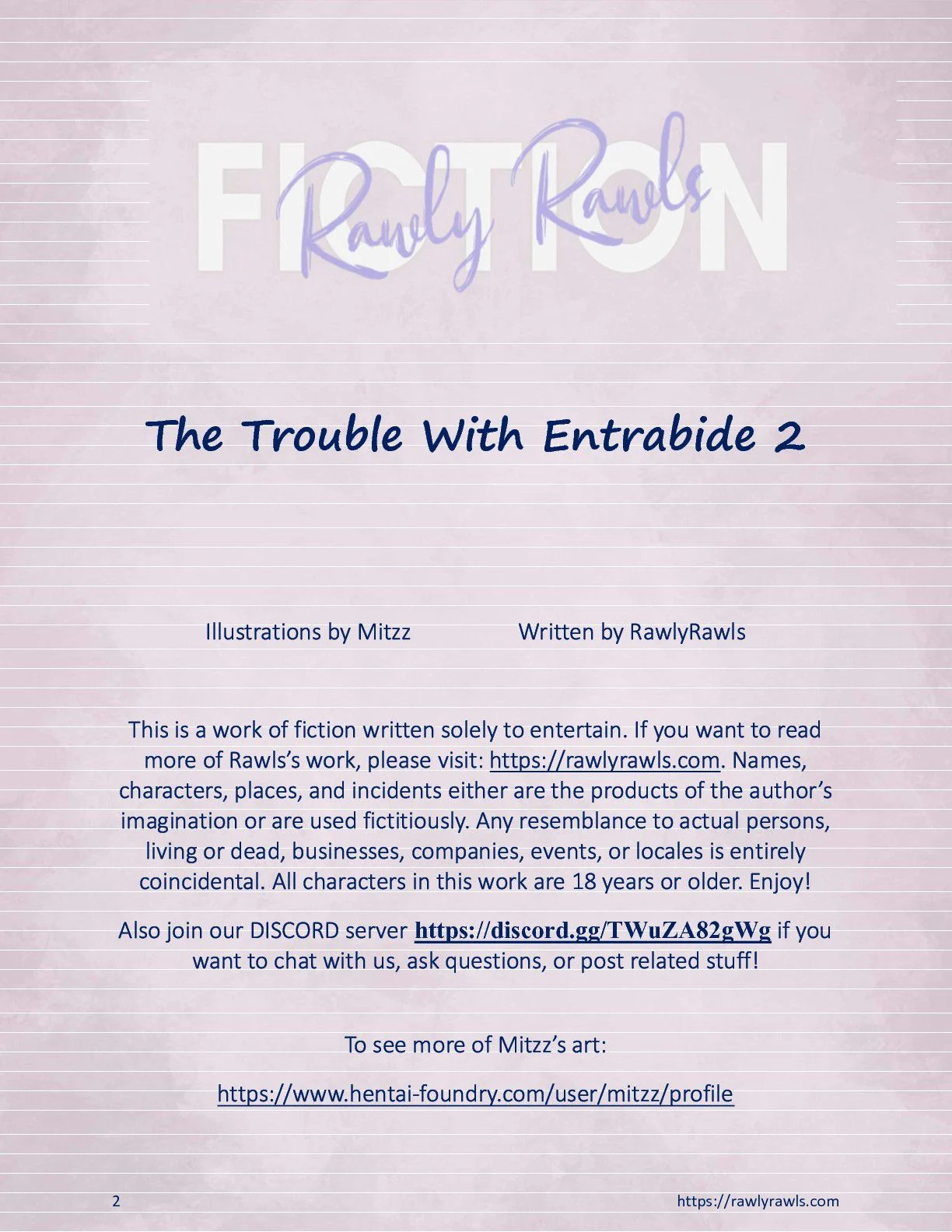 The Trouble With Entrabide [Mitzz , RawlyRawls] 2 . The Trouble With Entrabide - Chapter 2 [Mitzz , RawlyRawls] – page 2