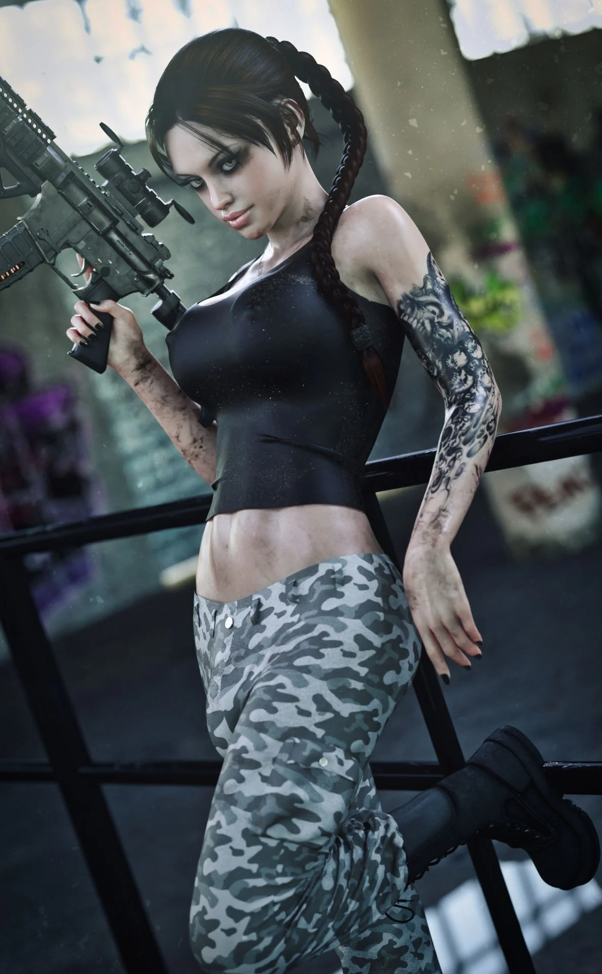 Artworks and Misc. Content [Forged3DX] Lilith And Her Gun – page 1