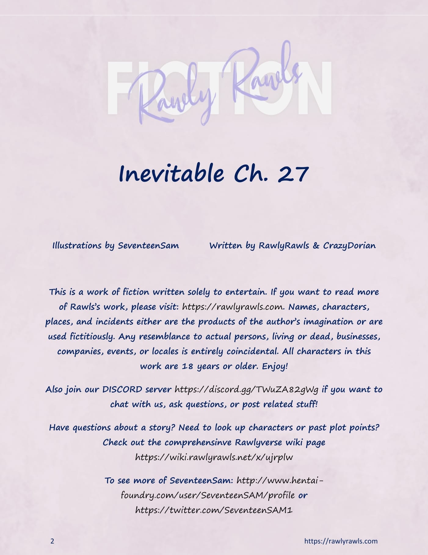 Inevitable [SeventeenSam , RawlyRawls] 27 . Inevitable - Chapter 27 [SeventeenSam , RawlyRawls] – page 2
