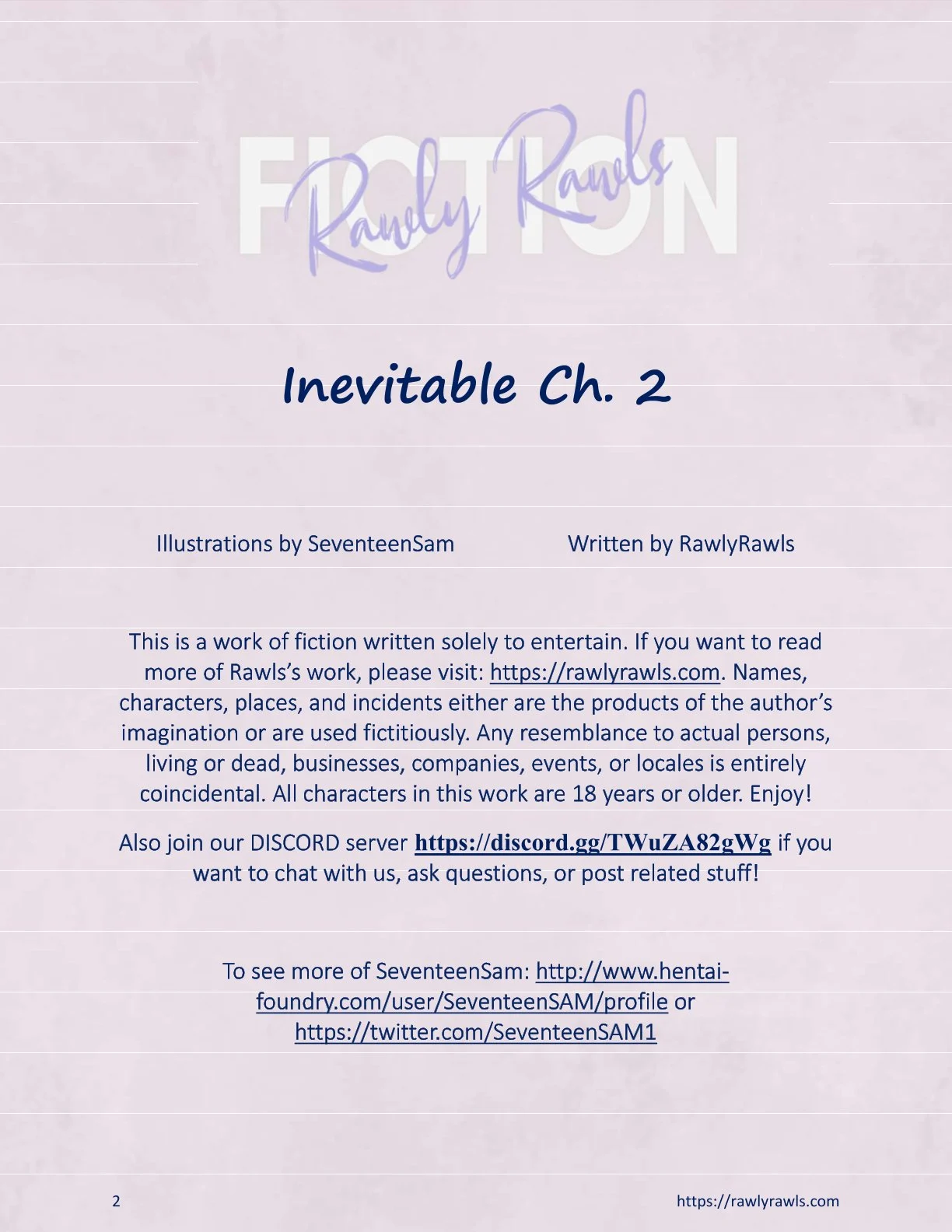 Inevitable [SeventeenSam , RawlyRawls] 2 . Inevitable - Chapter 2 [SeventeenSam , RawlyRawls] – page 2