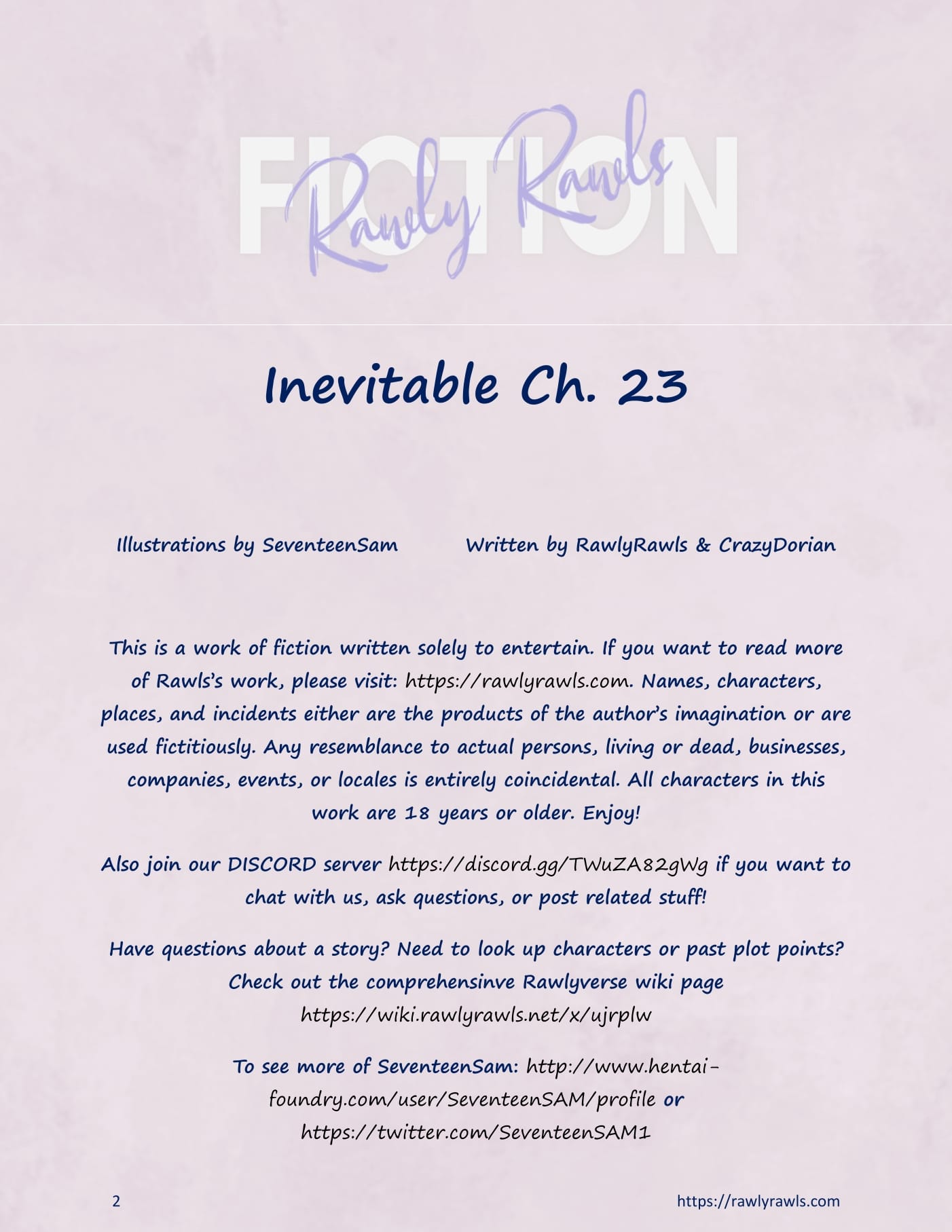Inevitable [SeventeenSam , RawlyRawls] 23 . Inevitable - Chapter 23 [SeventeenSam , RawlyRawls] – page 2
