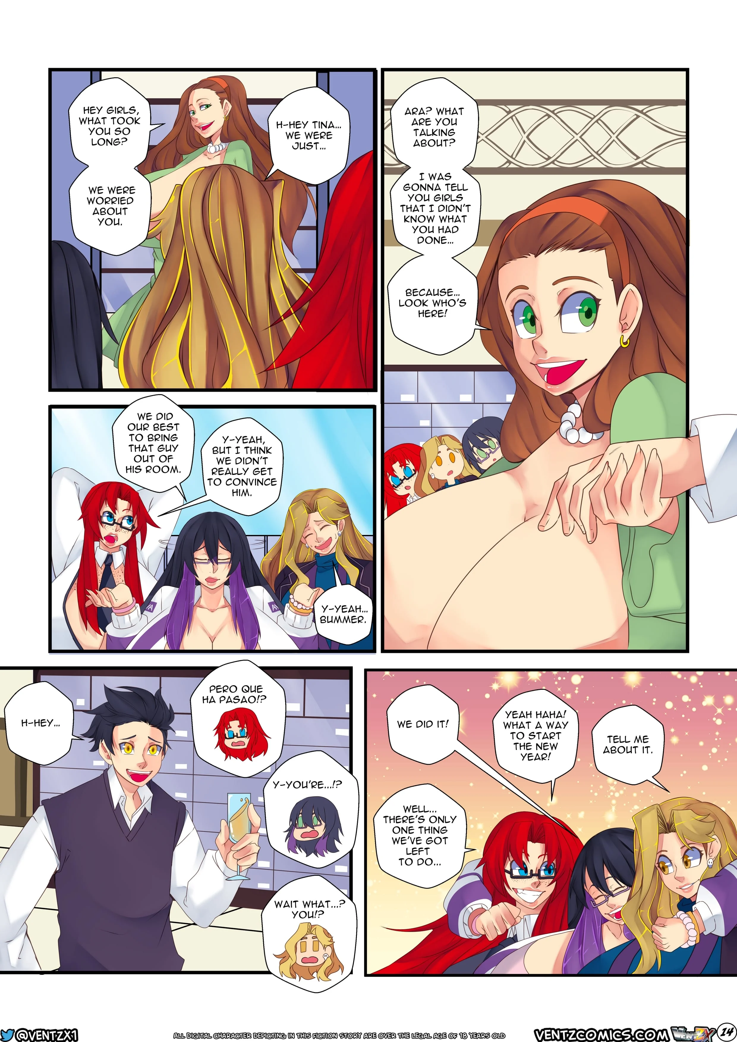 Naughty New Year’s Eve [Ventz Comics] 1 . Naughty New Year's Eve - Chapter 1 [Ventz Comics] – page 16