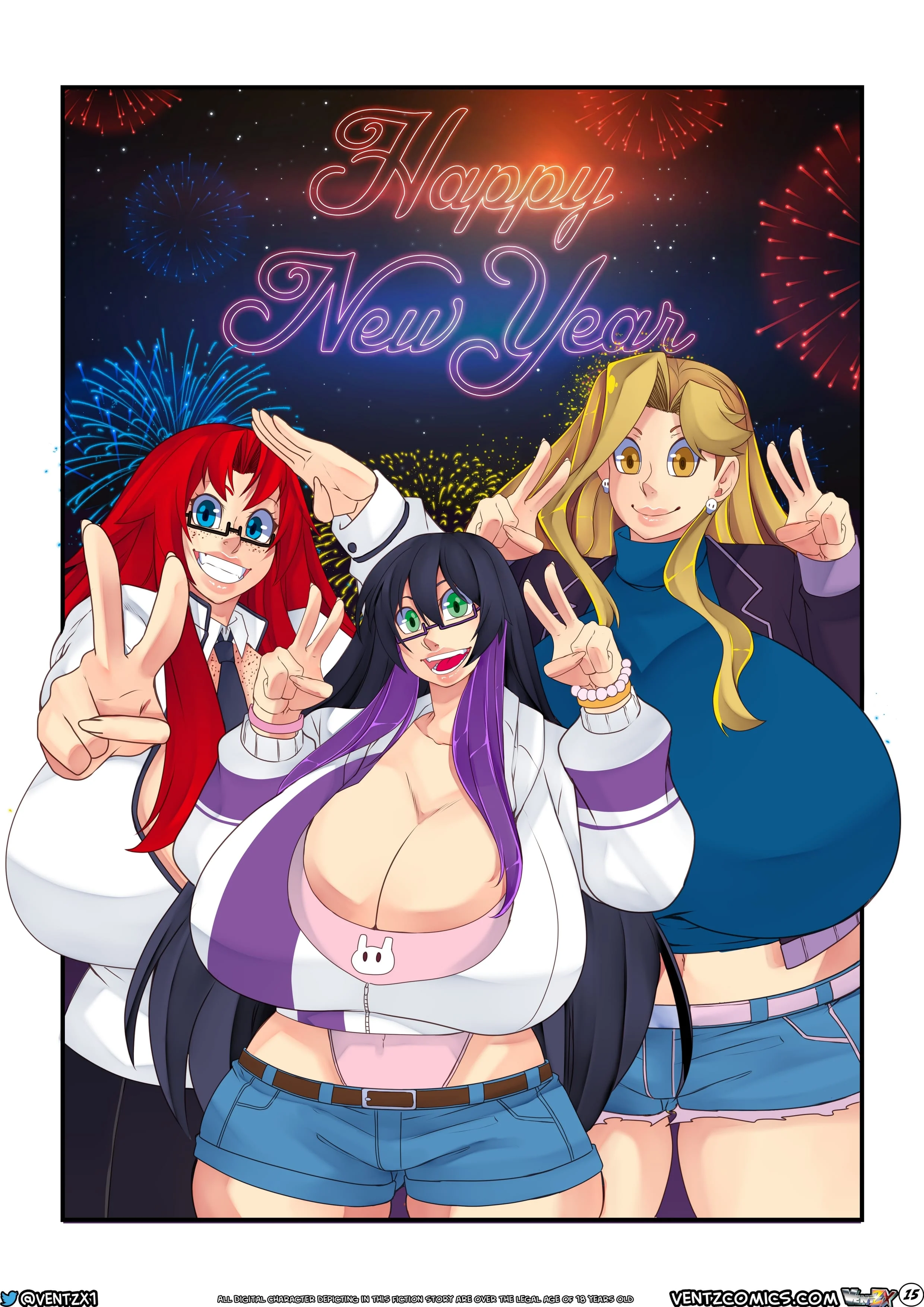 Naughty New Year’s Eve [Ventz Comics] 1 . Naughty New Year's Eve - Chapter 1 [Ventz Comics] – page 17
