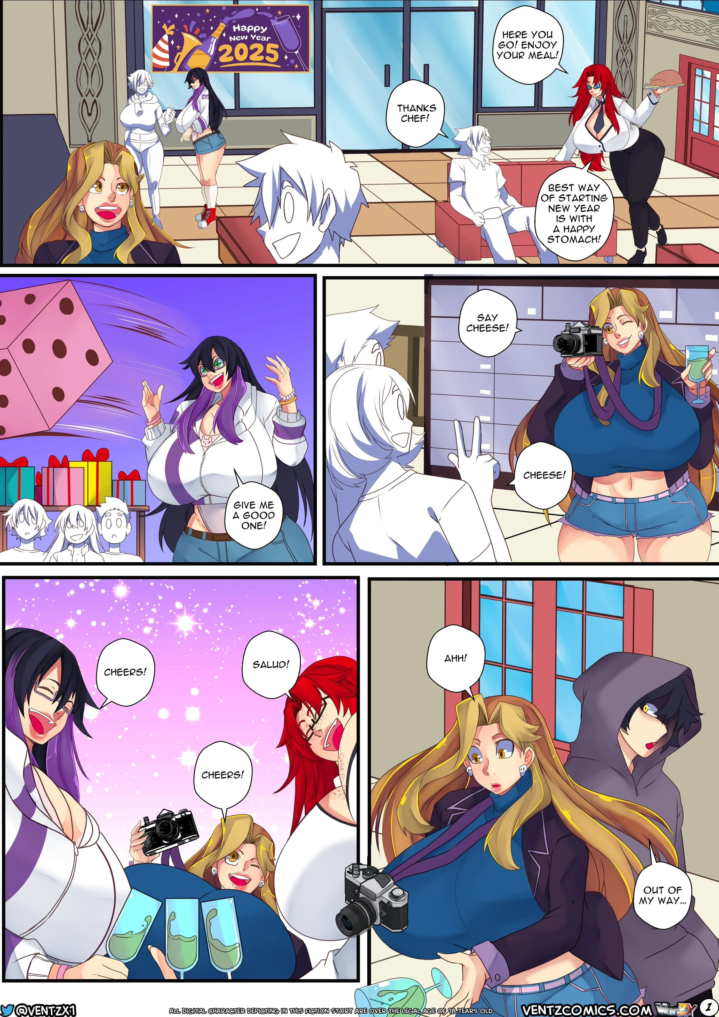 Naughty New Year’s Eve [Ventz Comics] 1 . Naughty New Year's Eve - Chapter 1 [Ventz Comics] – page 3