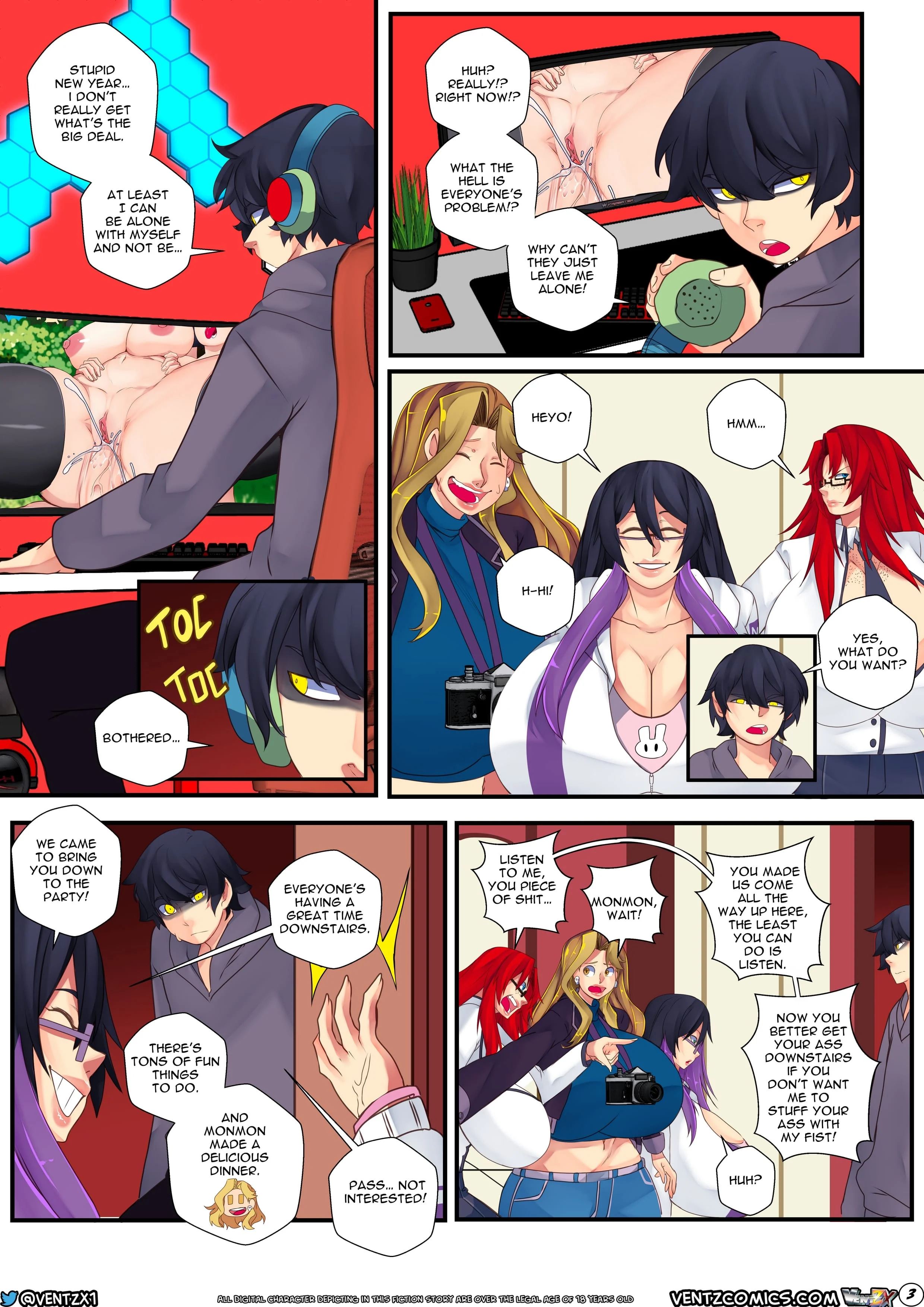 Naughty New Year’s Eve [Ventz Comics] 1 . Naughty New Year's Eve - Chapter 1 [Ventz Comics] – page 5
