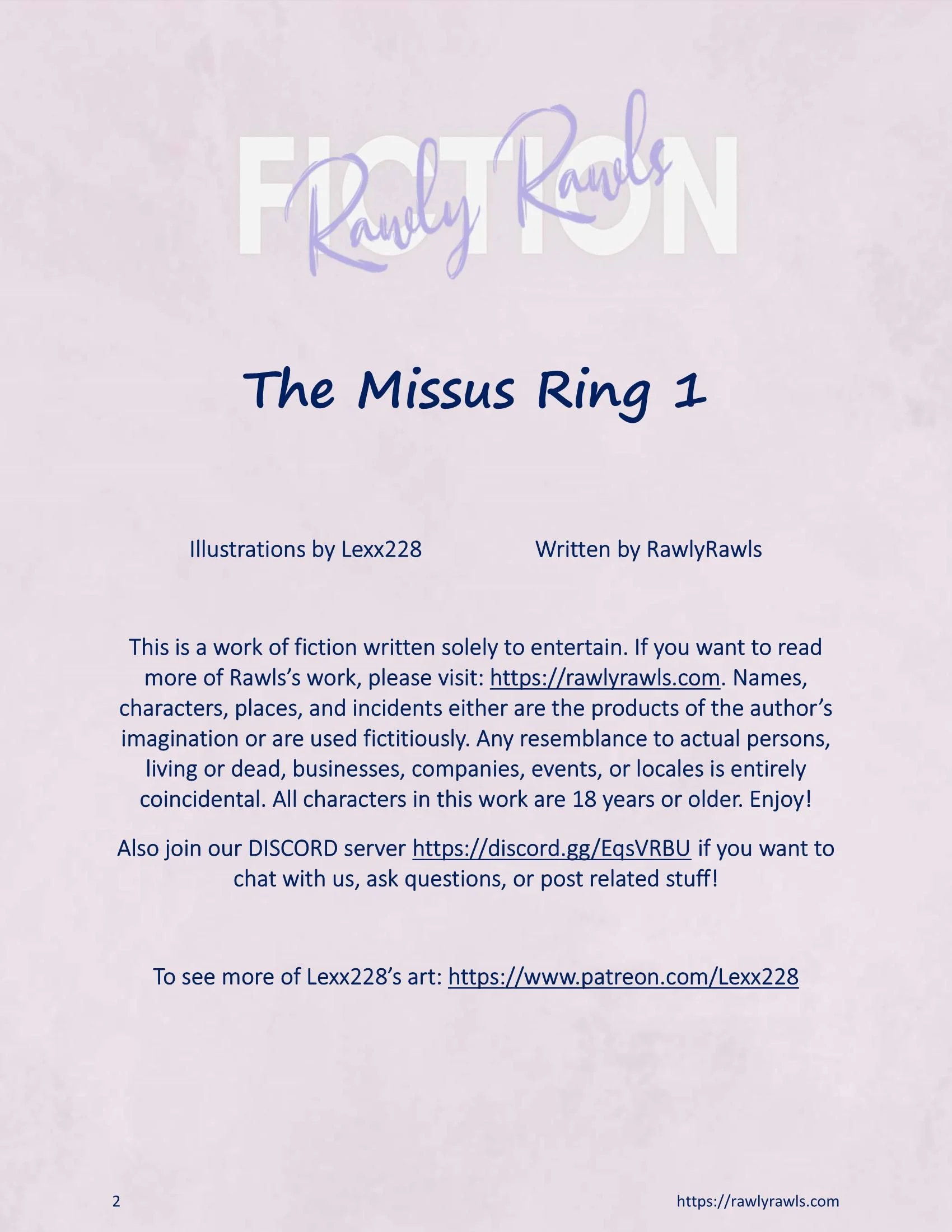 The Missus Ring [Lexx228 , RawlyRawls] 1 . The Missus Ring - Chapter 1 [Lexx228 , RawlyRawls] – page 2