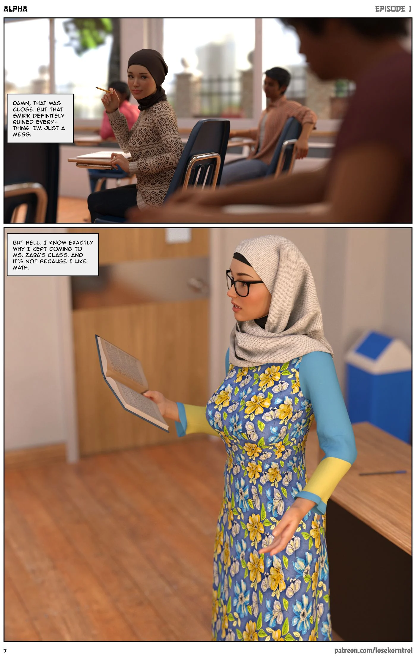 Alpha [LoseKorntrol , Hijab 3DX] 1 . Alpha - Chapter 1 [LoseKorntrol , Hijab 3DX] – page 7