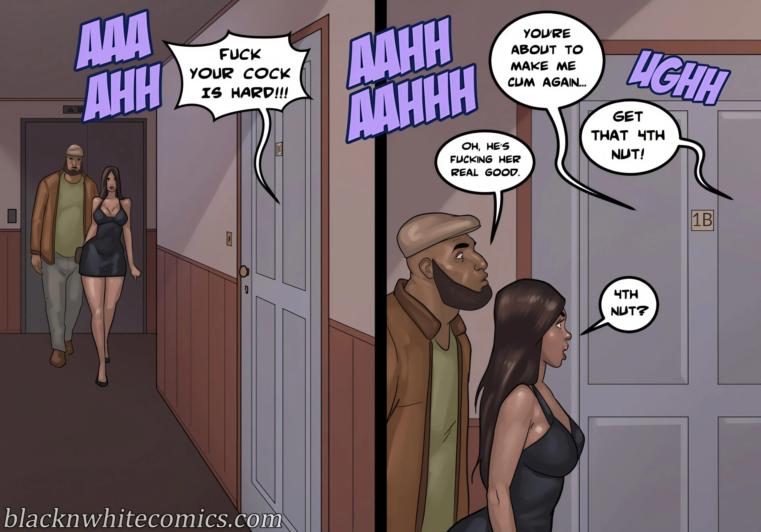 Apartment 1B [BlackNWhiteComics] 1 . Apartment 1B - Chapter 1 [BlackNWhiteComics] – page 12