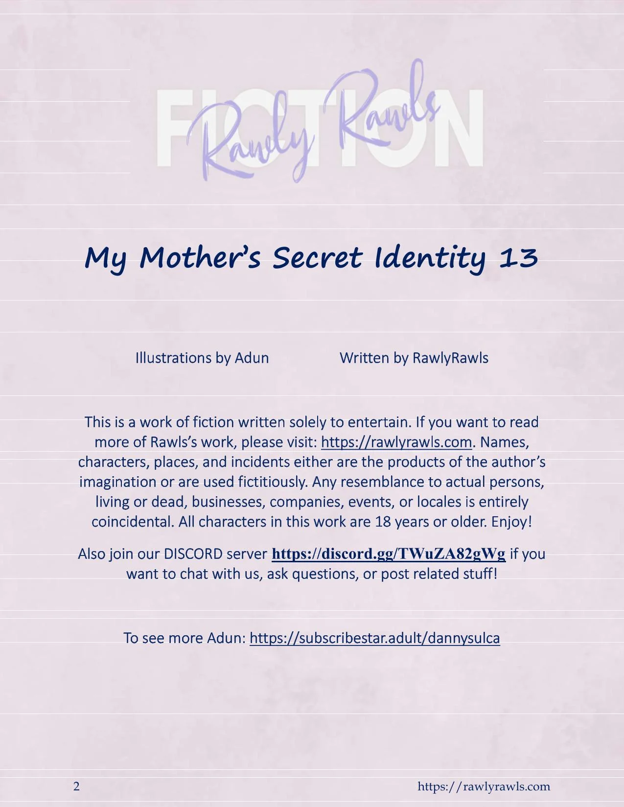 My Mother’s Secret Identity [Adun | Danny Sulca , RawlyRawls] 13 . My Mother's Secret Identity - Chapter 13 [Adun , RawlyRawls] – page 2