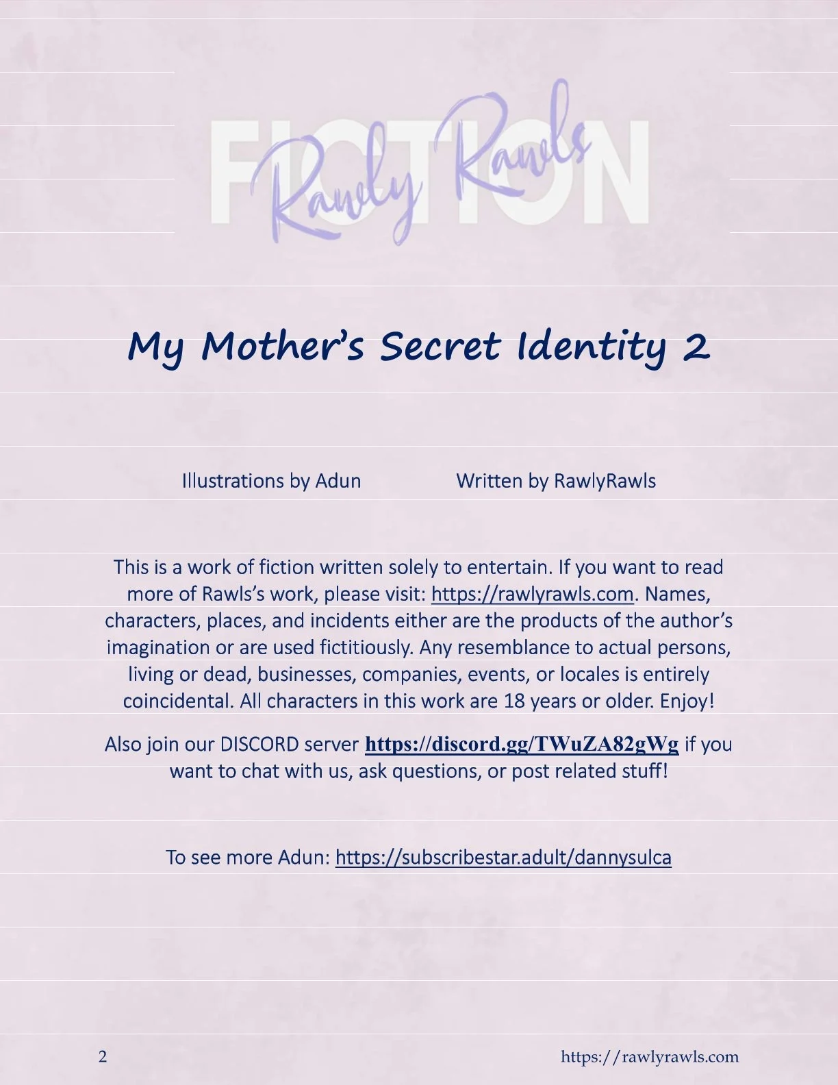 My Mother’s Secret Identity [Adun | Danny Sulca , RawlyRawls] 2 . My Mother's Secret Identity - Chapter 2 [Adun - Danny Sulca , RawlyRawls] – page 2