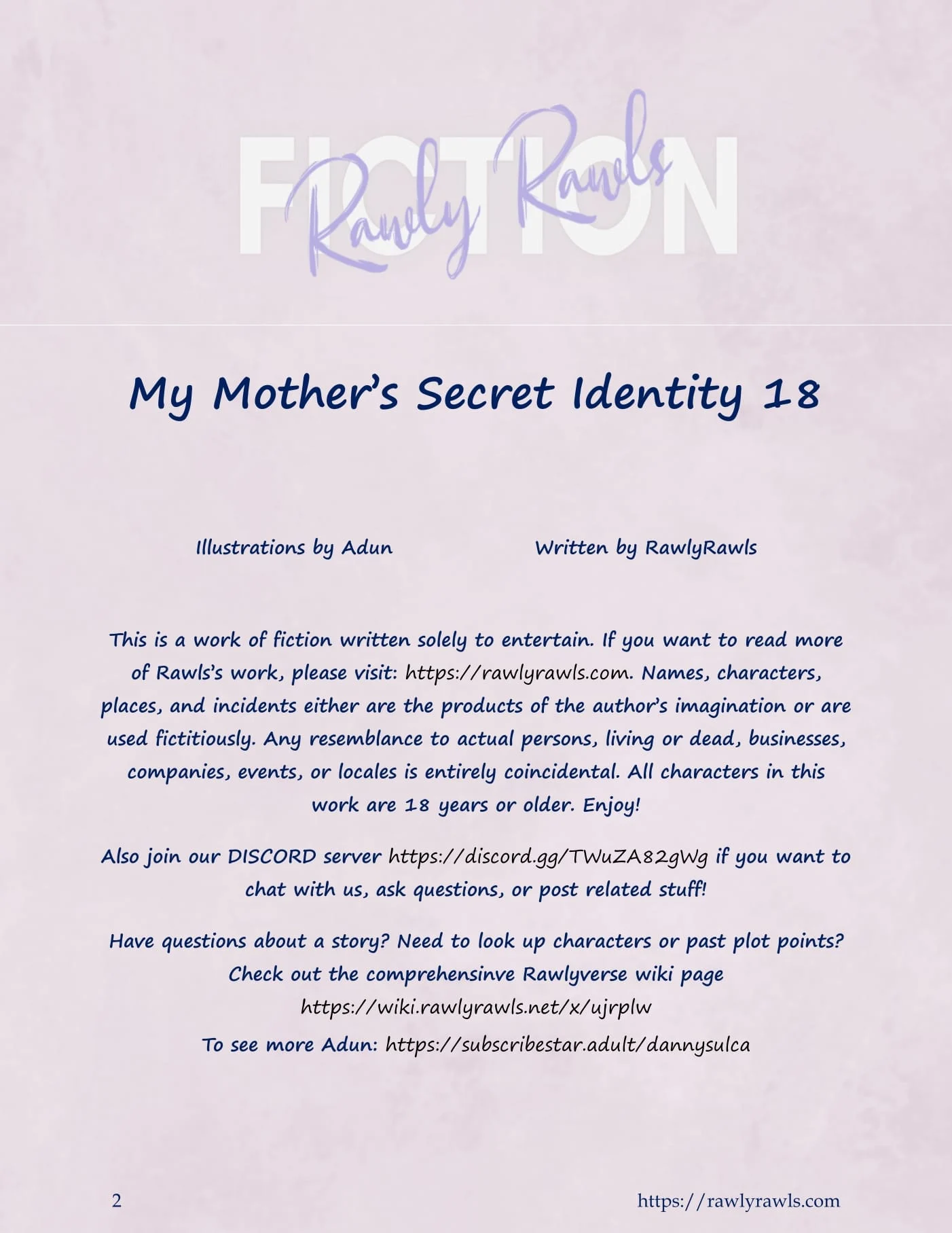 My Mother’s Secret Identity [Adun | Danny Sulca , RawlyRawls] 18 . My Mother's Secret Identity - Chapter 18 [Adun , RawlyRawls] – page 2