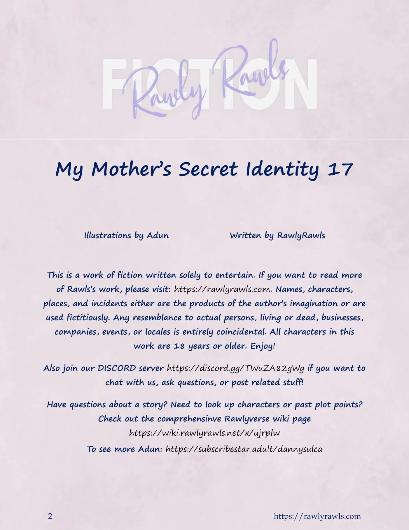 My Mother’s Secret Identity [Adun | Danny Sulca , RawlyRawls] 17 . My Mother's Secret Identity - Chapter 17 [Adun , RawlyRawls] – page 2