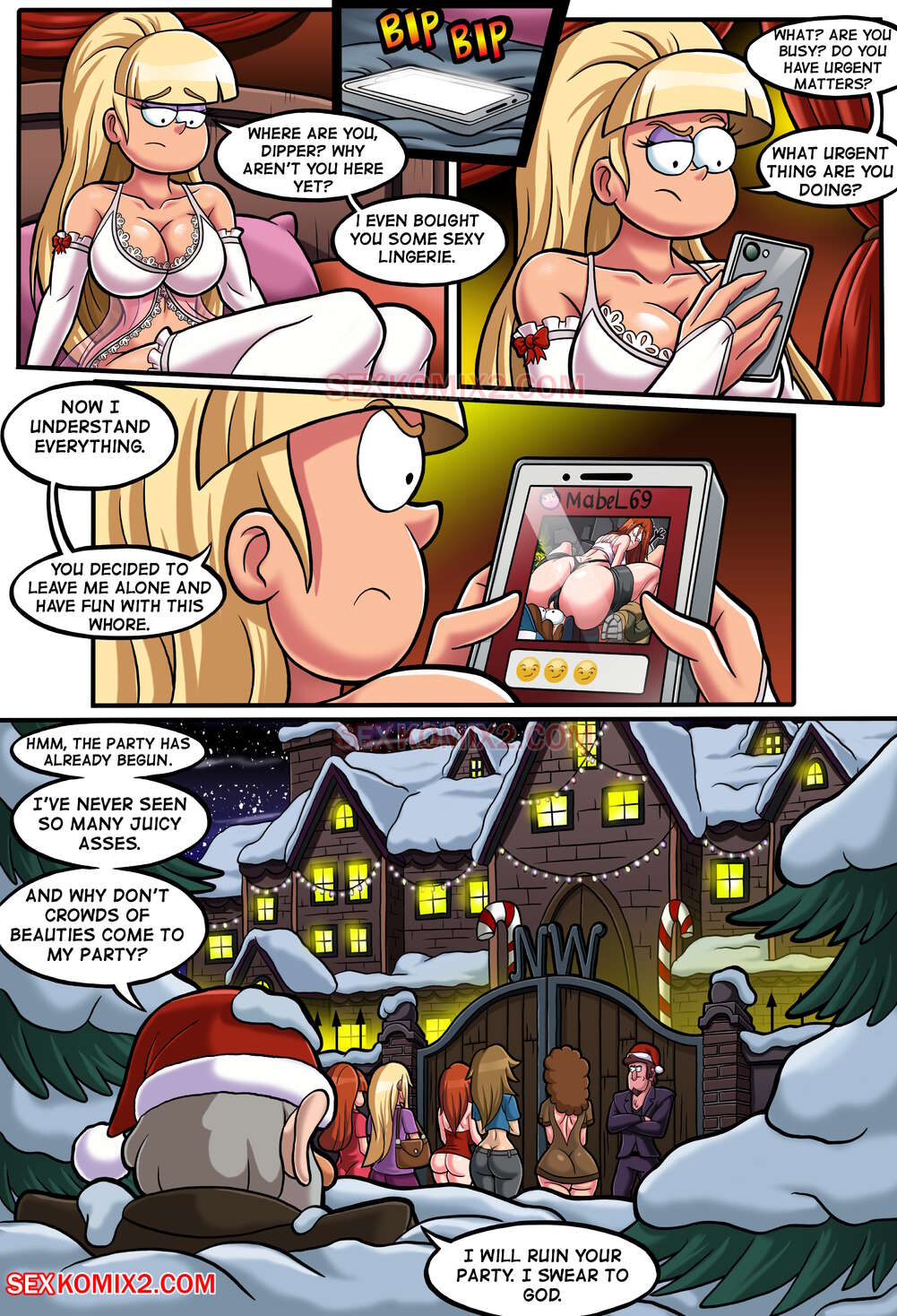 New Year Party And A Big Pink Teddy Bear (Gravity Falls) [SexKomix] 1 . New Year Party And A Big Pink Teddy Bear - Chapter 1 (Gravity Falls) [SexKomix] – page 13