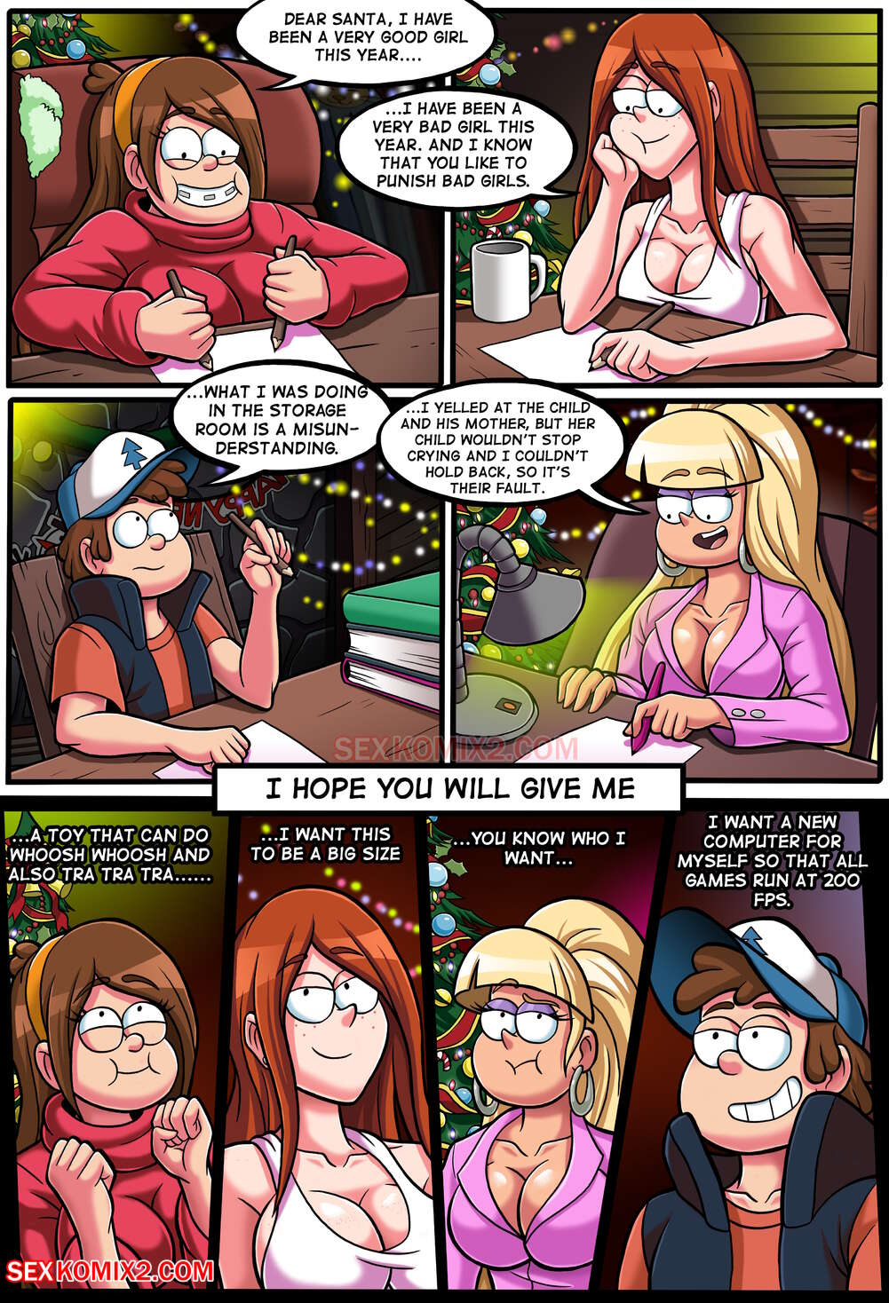 New Year Party And A Big Pink Teddy Bear (Gravity Falls) [SexKomix] 1 . New Year Party And A Big Pink Teddy Bear - Chapter 1 (Gravity Falls) [SexKomix] – page 2