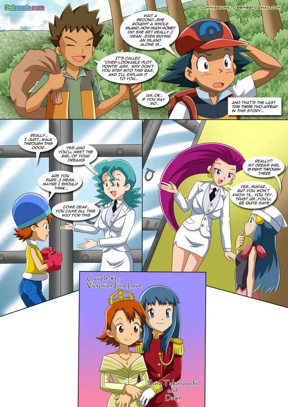 Lesbian Fantasy Island (Digimon , Pokemon) [Palcomix] 1 . Lesbian Fantasy Island - Sora And Dawn - Chapter 1 (Digimon , Pokemon) [Palcomix] – page 4