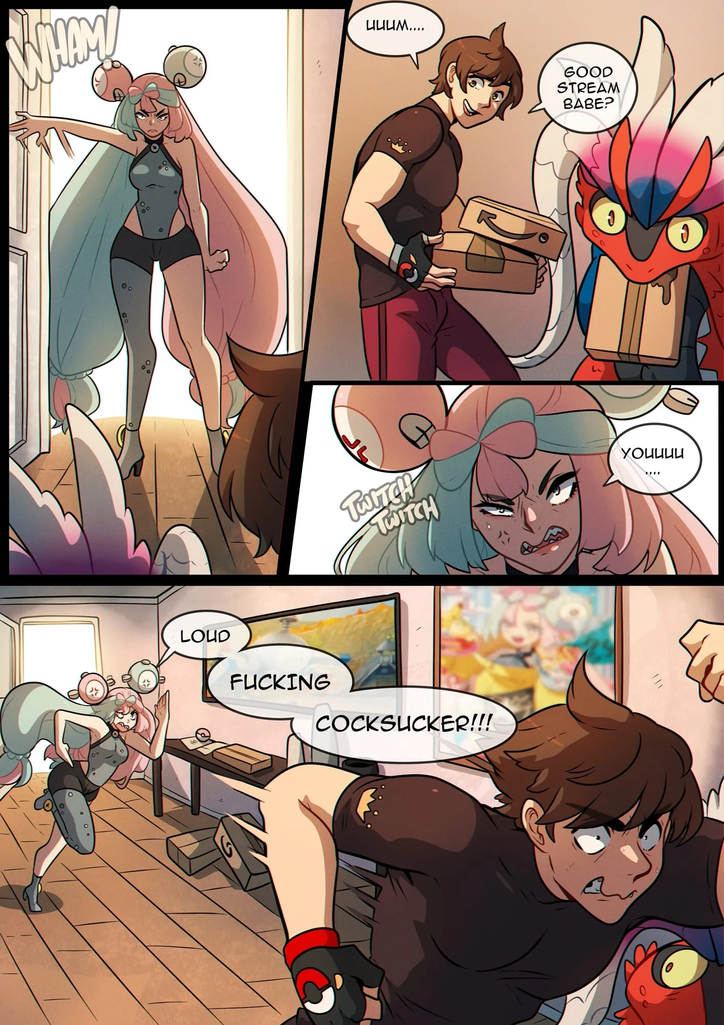 Electric Kisses (Pokemon) [Kinkymation] 1 . Electric Kisses - Chapter 1 (Pokemon) [Kinkymation] – page 4