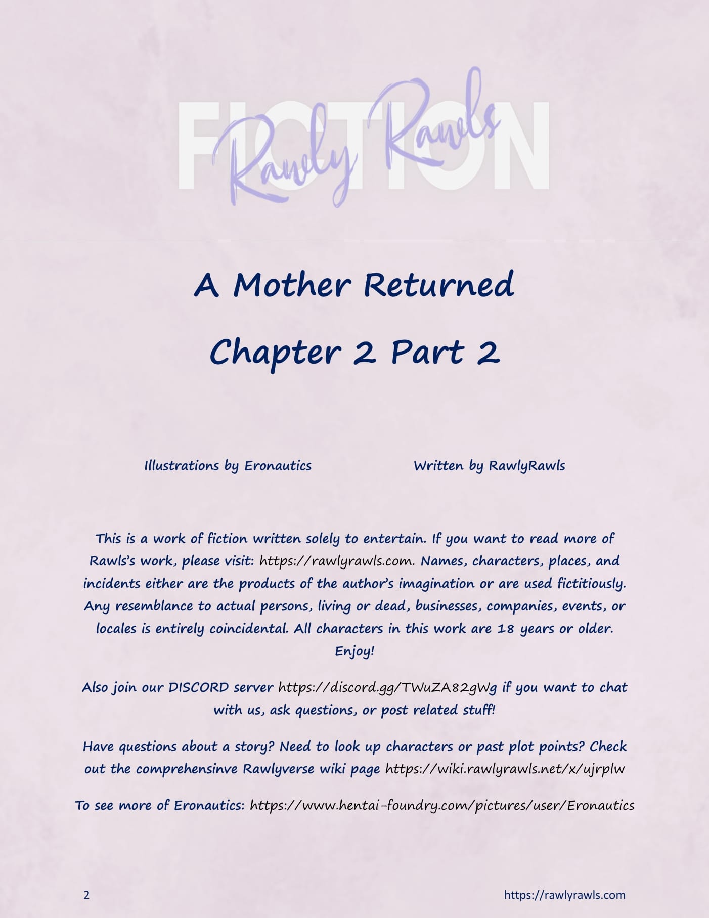 A Mother Returned [Eronautics , RawlyRawls] 2.2 . A Mother Returned - Chapter 2 - Part 2 [Eronautics , RawlyRawls] – page 2