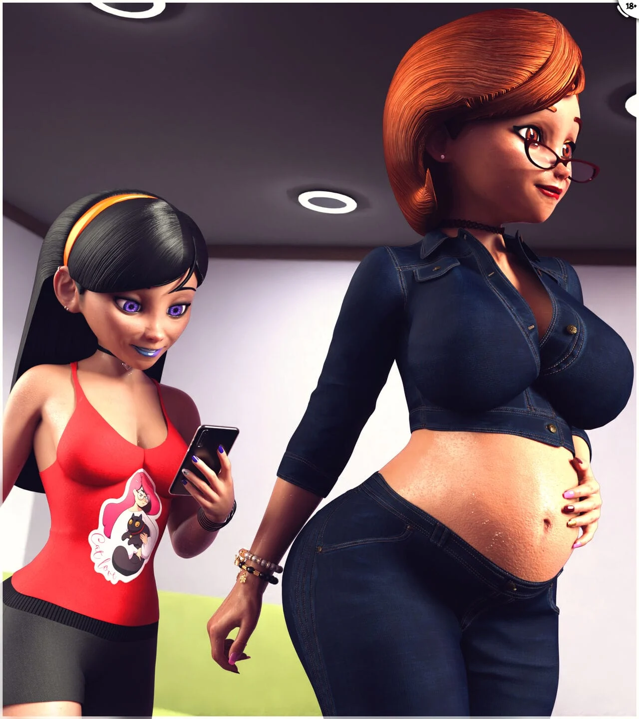 Helen And Cass Threesome [URQqURQq] Preg Helen with Violet And Cass – page 2