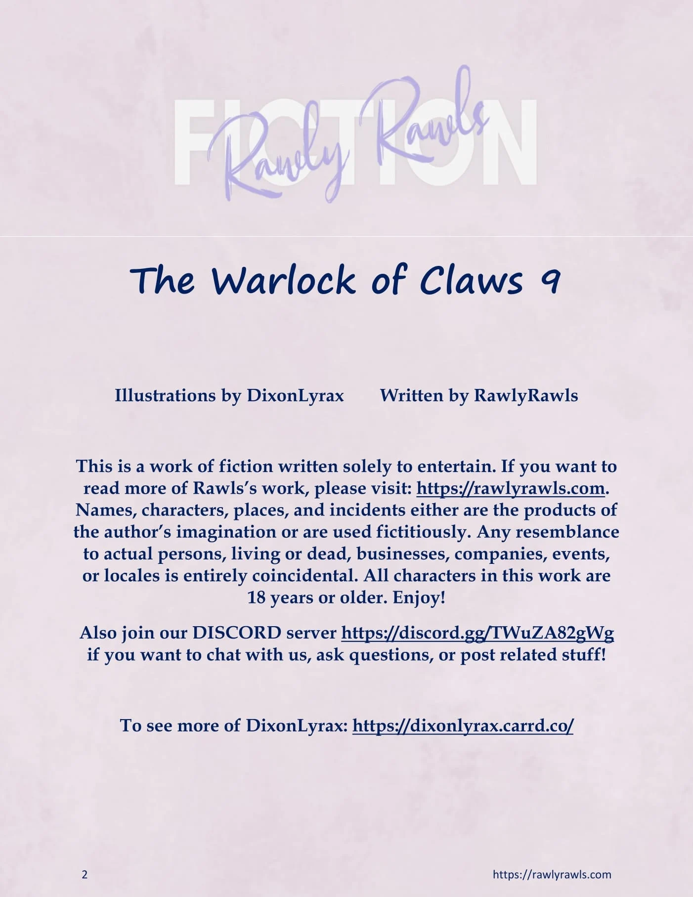 The Warlock Of Claws [DixonLyrax , RawlyRawls] 9 . The Warlock Of Claws - Chapter 9 [DixonLyrax , RawlyRawls] – page 2