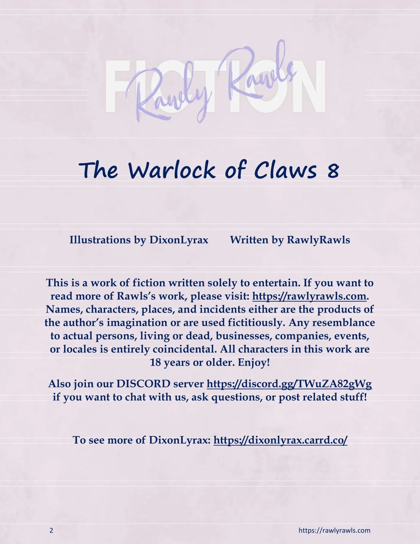 The Warlock Of Claws [DixonLyrax , RawlyRawls] 8 . The Warlock Of Claws - Chapter 8 [DixonLyrax , RawlyRawls] – page 2