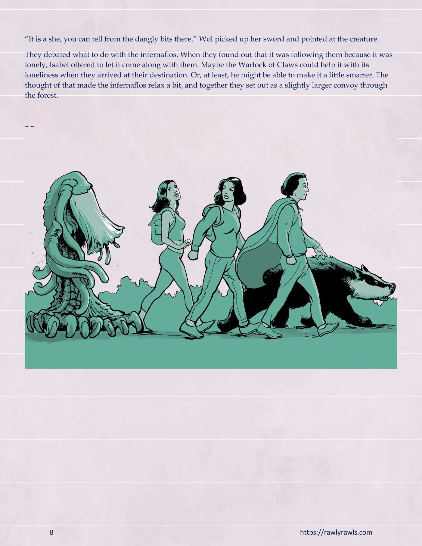 The Warlock Of Claws [DixonLyrax , RawlyRawls] 8 . The Warlock Of Claws - Chapter 8 [DixonLyrax , RawlyRawls] – page 8
