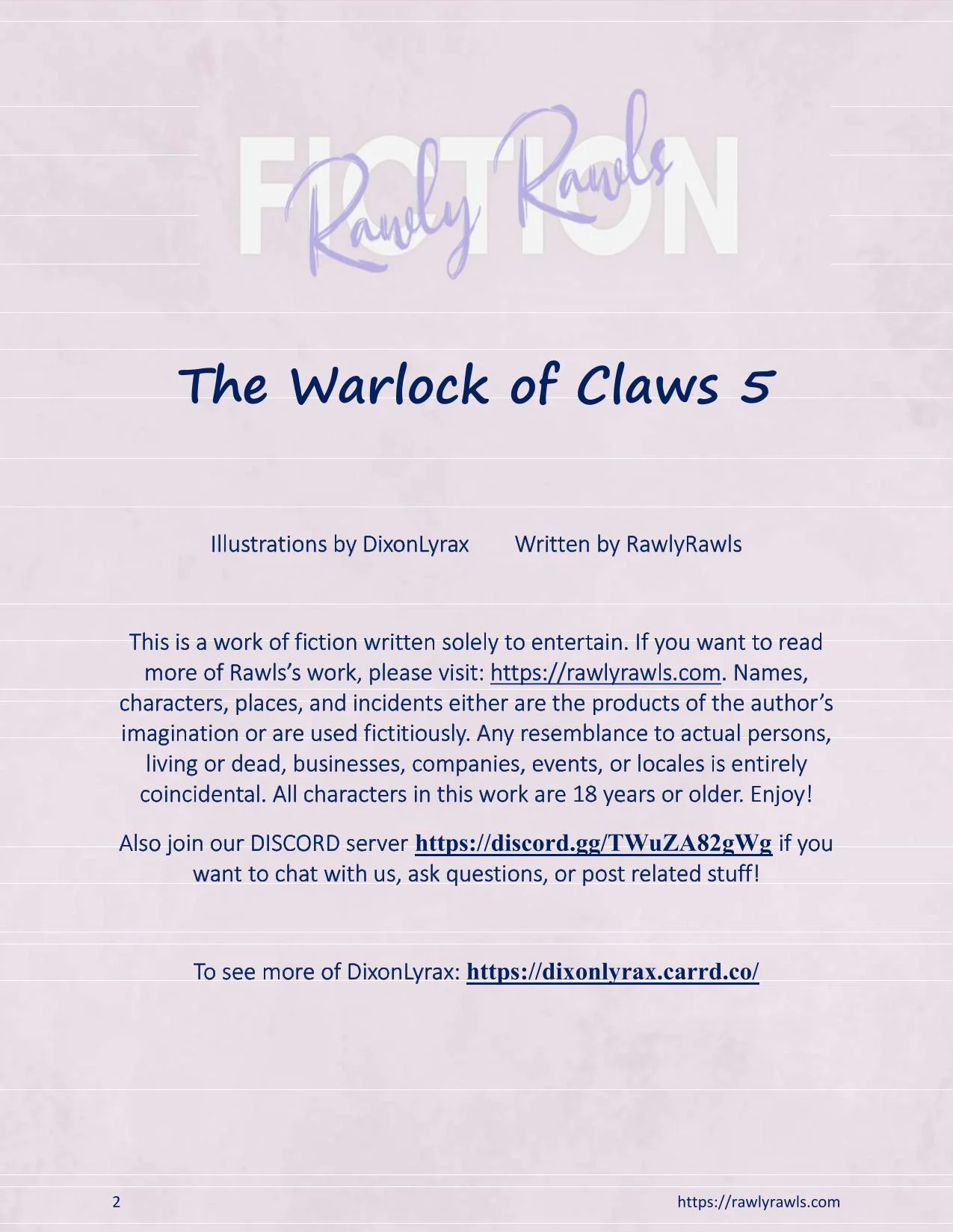 The Warlock Of Claws [DixonLyrax , RawlyRawls] 5 . The Warlock Of Claws - Chapter 5 [DixonLyrax , RawlyRawls] – page 2