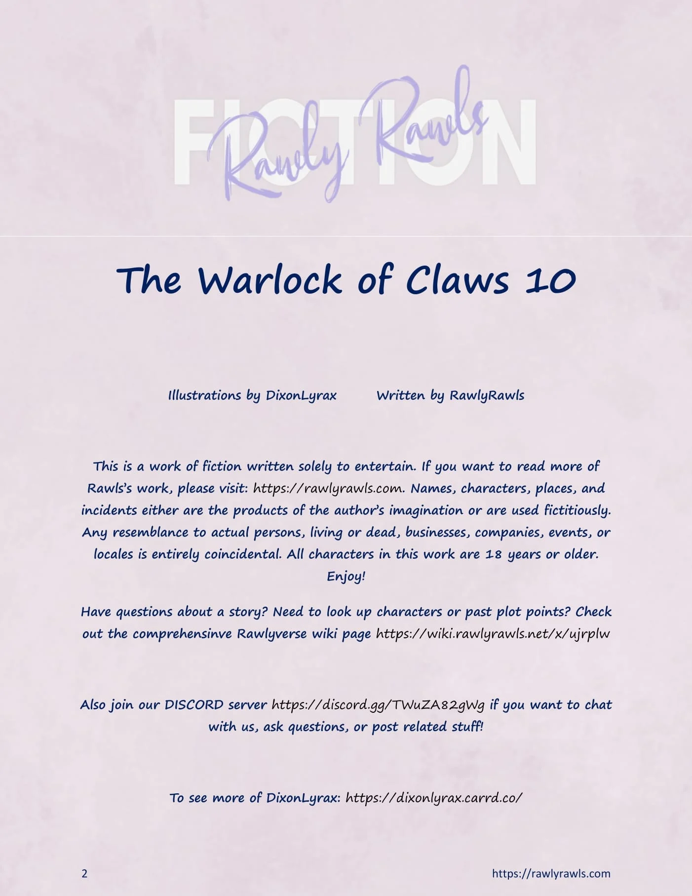 The Warlock Of Claws [DixonLyrax , RawlyRawls] 10 . The Warlock Of Claws - Chapter 10 [DixonLyrax , RawlyRawls] – page 2