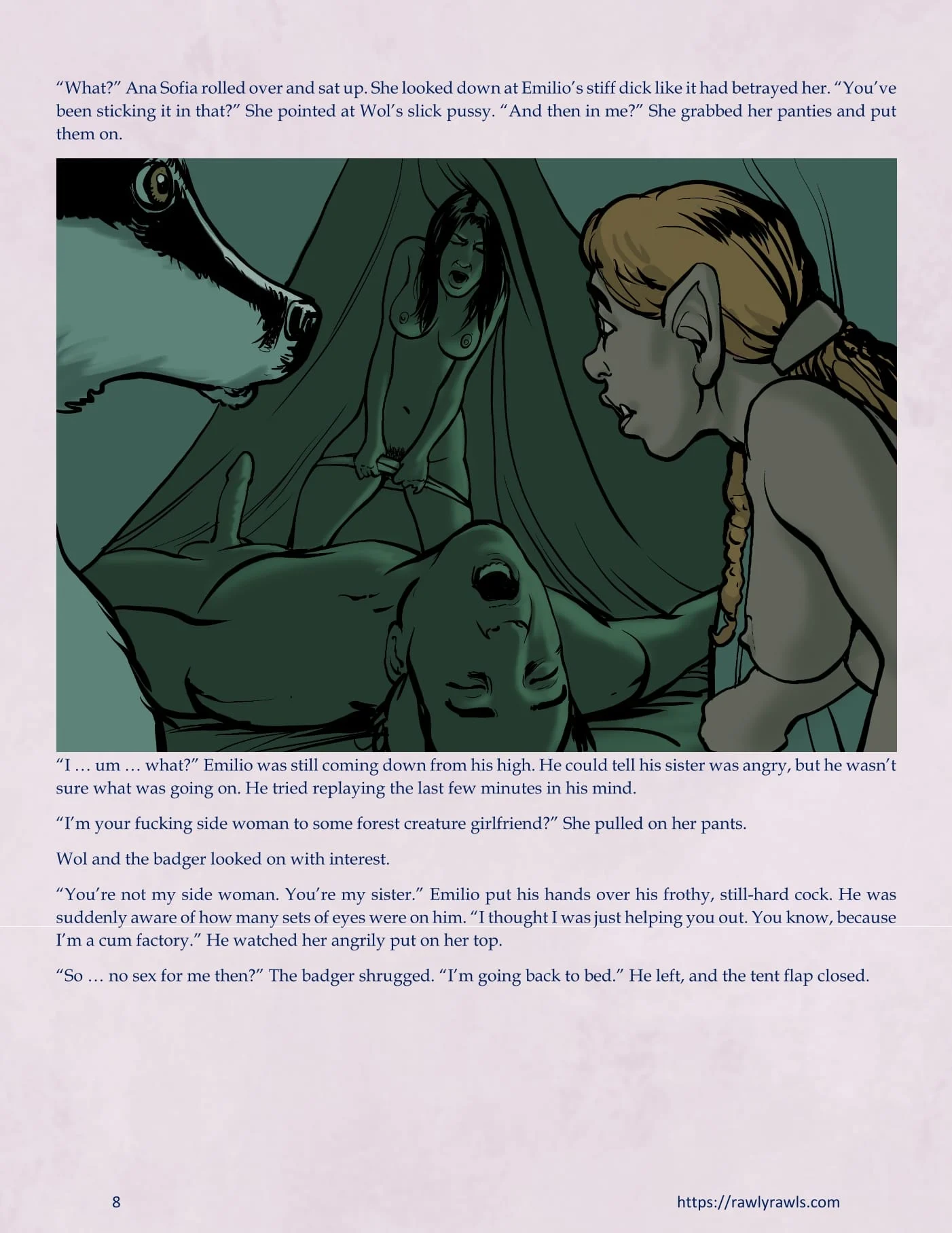 The Warlock Of Claws [DixonLyrax , RawlyRawls] 10 . The Warlock Of Claws - Chapter 10 [DixonLyrax , RawlyRawls] – page 8