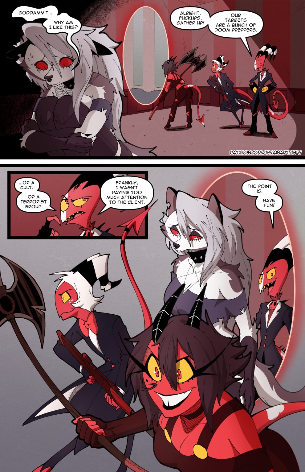 Helluva Trio (Helluva Boss) [Swain Art] 2 . Helluva Trio - Chapter 2 (Helluva Boss) [Swain Art] – page 22