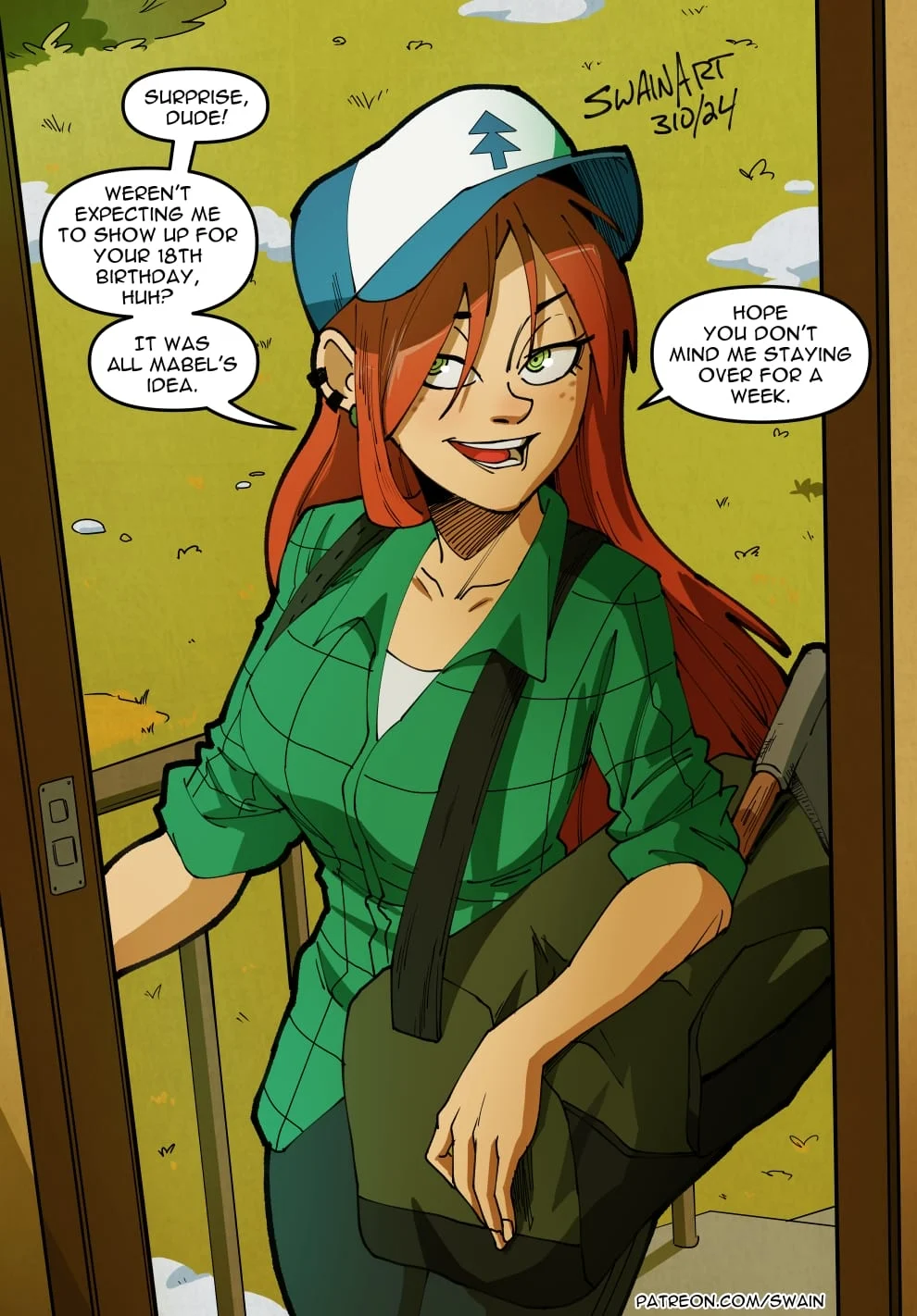 Wendy’s Visit (Gravity Falls) [Swain Art] 1 . Wendy's Visit - Chapter 1 (Gravity Falls) [Swain Art] – page 1