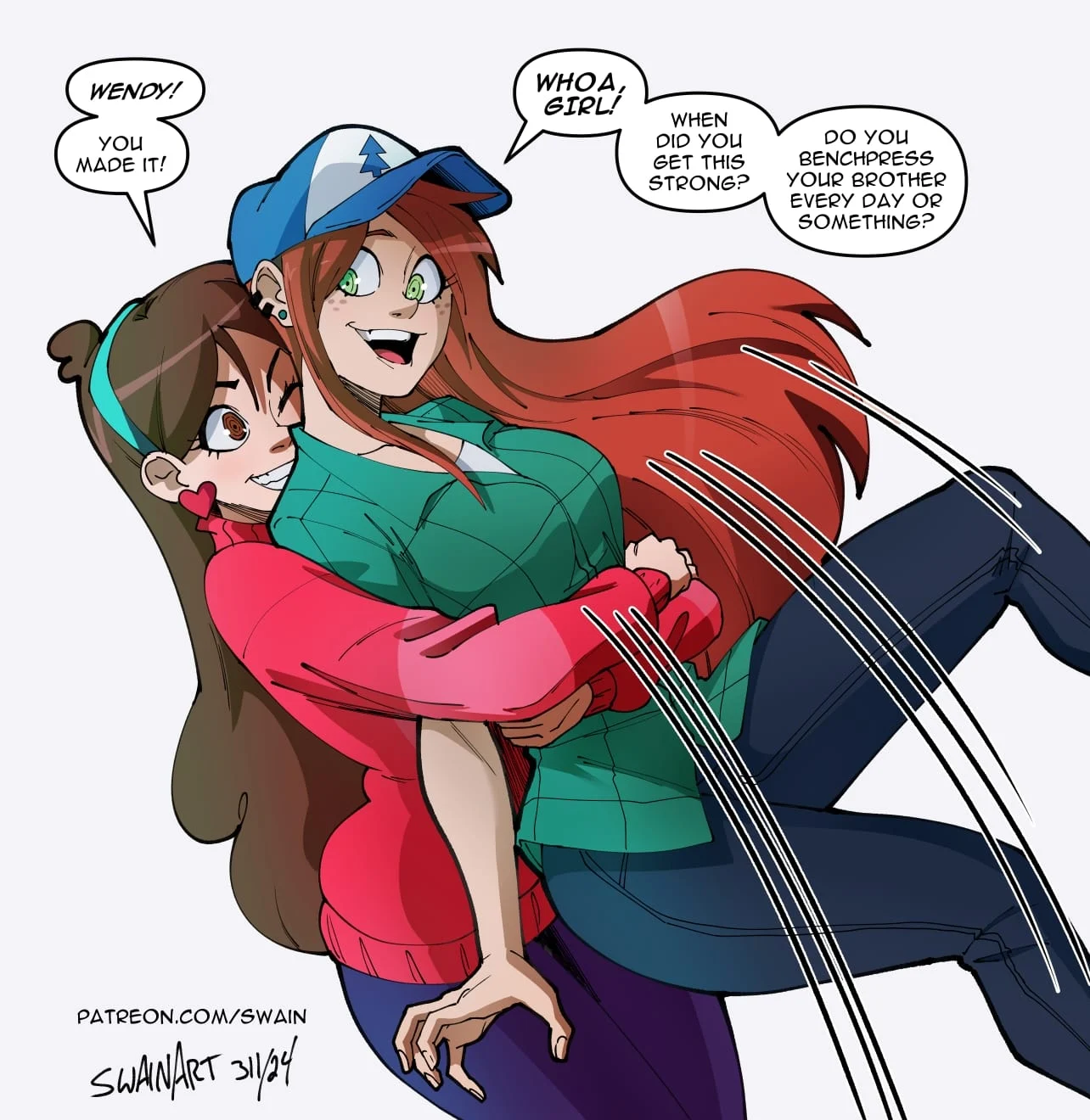 Wendy’s Visit (Gravity Falls) [Swain Art] 1 . Wendy's Visit - Chapter 1 (Gravity Falls) [Swain Art] – page 2