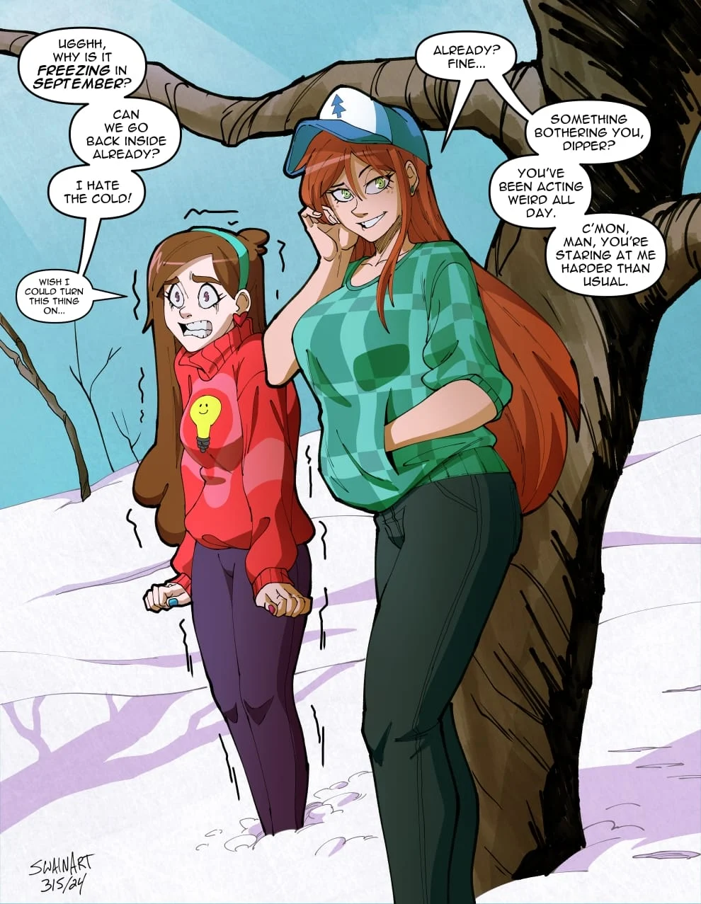 Wendy’s Visit (Gravity Falls) [Swain Art] 1 . Wendy's Visit - Chapter 1 (Gravity Falls) [Swain Art] – page 7