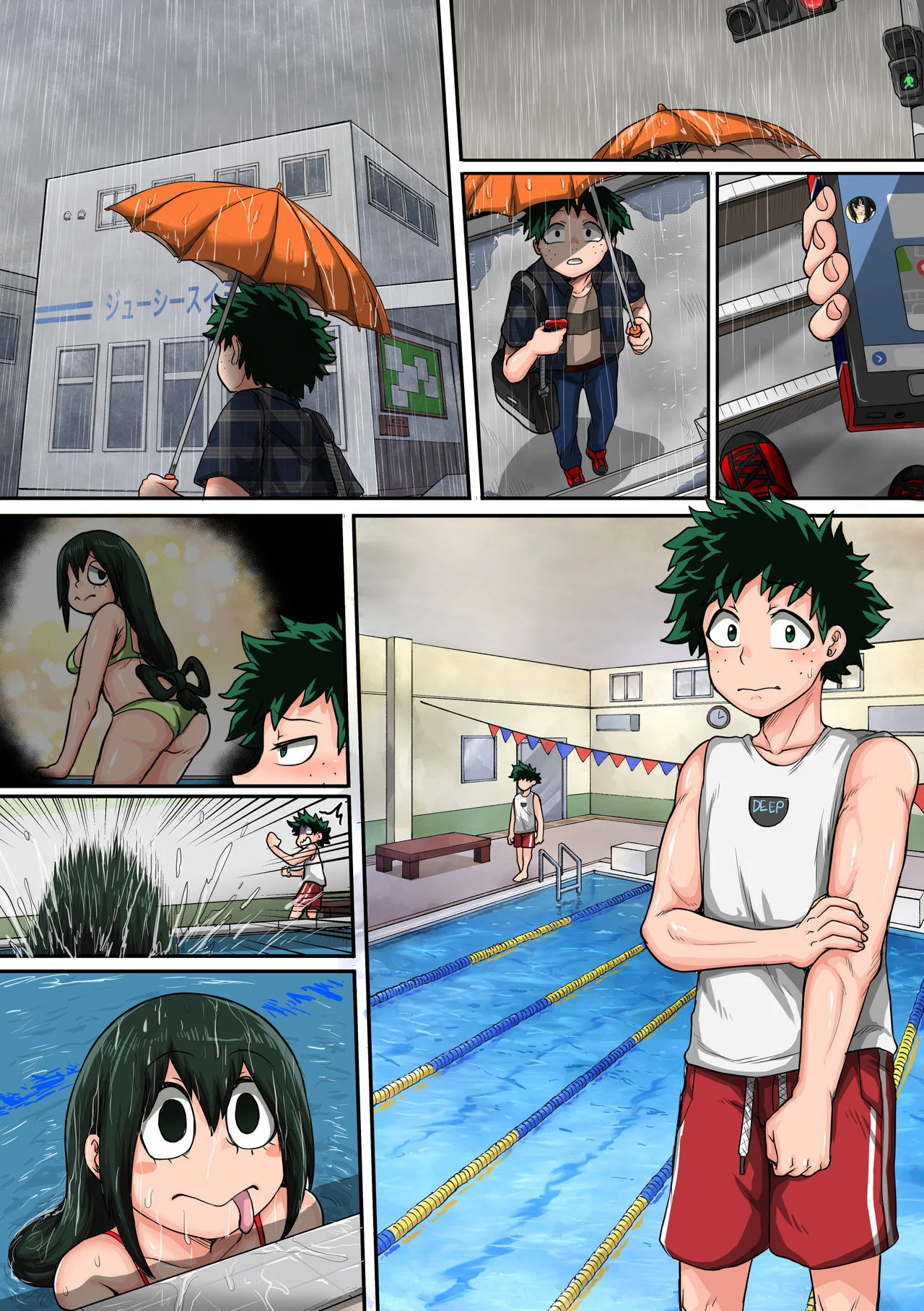 My Harem Academia (Boku No Hero Academia) [Juna Juna Juice] 6 . My Harem Academia - The Frog Girl With Animal Instincts - Chapter 6 (Boku No Hero Academia) [Juna Juna Juice] – page 127